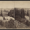 View from the museum grounds, Canada side. Clifton House in the distance. [Niagara Falls.]