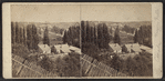 View from the museum grounds, Canada side. Clifton House in the distance. [Niagara Falls.]