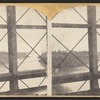 Niagara Suspension Bridge. [View of the river from bridge interior.]