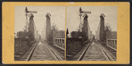 Suspension Bridge [Niagara Falls, railroad tracks].