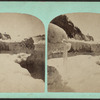Ice covered cliffs below the falls, Niagara.