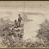 Niagara Falls. [Two men on an overlook in front of the falls.]