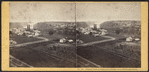 Distant view of Suspension Bridge from Monteagle Hotel, Niagara Falls.