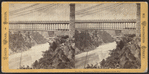 Suspension Bridge, from above Grist Mill.