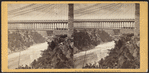 Suspension Bridge, from above Grist Mill.