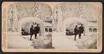 Ice Arch and Shadow Face, Prospect Park, Niagara Falls, U.S.A.