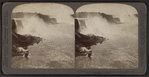 Niagara, mightiest of Waterfalls. General view from Steel Arch Bridge, U.S.A.