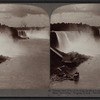 General view of the Falls from New Steel Bridge. 'Maid of the Mist' at landing, Niagara, U.S.A.