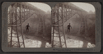 Dixon crossing Niagara below the Great Cantilever Bridge, U.S.A.