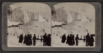 The Great Mountain of frozen spray, below the ice-bound American Falls.