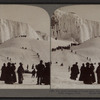 The Great Mountain of frozen spray, below the ice-bound American Falls.