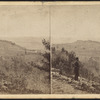 Down the western slope of the Shawangunk Mountains.