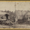 Locomotive on the road, near Port Jervis.