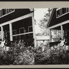 Portrait of a family on porch stairs.