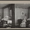 View of a woman sitting.
