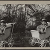 Child sitting in a carriage.
