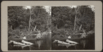 Couple in a canoe.