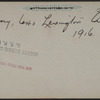 Library, 640 Lexington Ave, 1916.