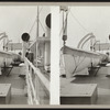 Lifeboats stored on deck of The Mohawk.