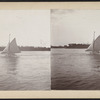 View of a sailboat, Hudson River, Lona Island.