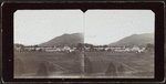 Homes at the foothills of the mountain.