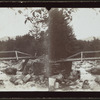 Rustic Bridge with river below.
