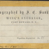 Interior of a Frame Shop, Fort Edward, N.Y.