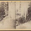 Ice and snow scene in the Catskills.