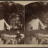 Camping scene and a boat.