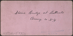 Stone Bridge at Bellvale, Orange Co., N.Y.