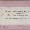 Hazon House, Greenwood Lake.