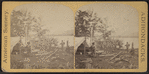 Camp scene in the Adirondacks.