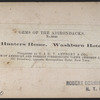 Hunters Home. Washburn Hotel.
