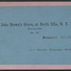 John Brown's Grave at North Elba, N.Y.