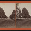 Residential street in Essex, N.Y.