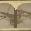 Lewistown Suspension Bridge, Niagara River, (Winter.)