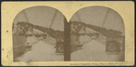 Lewistown Suspension Bridge, Niagara River, (Winter.)
