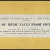 Village of High Falls from Bridge Hill.