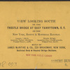 View looking south on the Trestle Bridge, at East Tarry Town, N.Y. on the New York, Boston & Montreal  Railway.