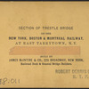 Section of Trestle Bridge on the New York, Boston & Montreal  Railway, at East Tarry Town, N.Y.
