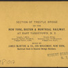 Section of Trestle Bridge on the New York, Boston & Montreal  Railway, at East Tarry Town, N.Y.