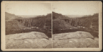 View looking south-east on the Trestle Bridge, at East Tarry Town, N.Y. on the New York, Boston & Montreal  Railway.