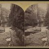 Raceway above the rapids, looking up, Ausable [Au Sable] Chasm.