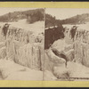 Falls in winter, Au Sable Chasm.