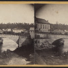 View of the Arch Bridge, over the Ausable River in Keeseville. Span 92 feet.