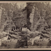 Ausable Chasm. Opposite Split Rock looking down.