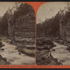 Looking up the Chasm from "Devil's Oven", Ausable Chasm, N.Y.