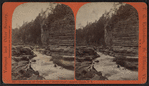 Looking up the Chasm from "Devil's Oven", Ausable Chasm, N.Y.