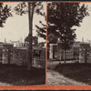 Looking through gateway, from Houghtoe [Houghton] Seminary grounds, Clinton, N.Y.