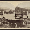 Storing wood for the winter, Scene on the Hudson River.